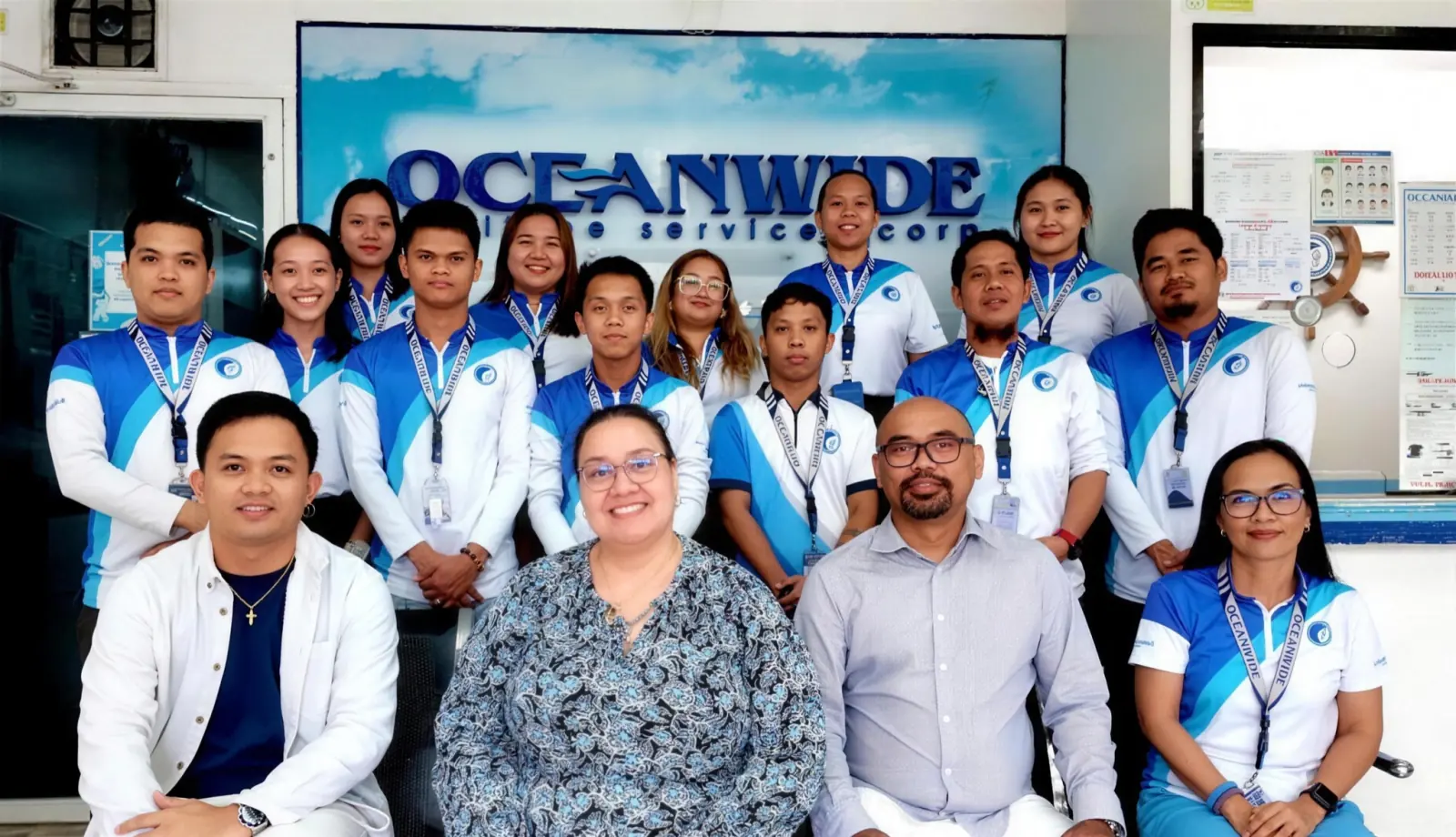 The Oceanwide team at the Cebu head office